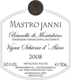 Mastrojanni Vigna Schiena d'Asino Brunello di Montalcino 2008 Front Label