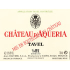 Chateau D'Aqueria Tavel Rose 2014 Front Label