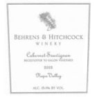 Behrens & Hitchcock Cabernet Sauvignon Beckstoffer To Kalon Vineyard 2002 Front Label