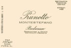 Prunotto Barbaresco Montestefano 1990 Front Label