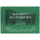Do Ferreiro Albarino 2014 Front Label