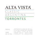 Alta Vista Classic Torrontes 2015 Front Label