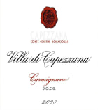Capezzana Villa di Carmignano 2008 Front Label