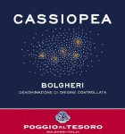 Poggio al Tesoro Cassiopea Rosato 2012 Front Label
