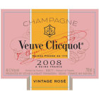 Veuve Clicquot Vintage Brut Rose 2008 Front Label