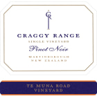 Craggy Range Winery Te Muna Road Vineyard Pinot Noir 2013 Front Label
