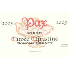 Pax Cuvee Christine Syrah (3 Liter - etched label) 2005 Front Label