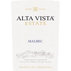 Alta Vista Estate Malbec 2015 Front Label