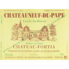 Chateau Fortia Cuvee du Baron Chateauneuf-du-Pape 2003 Front Label