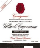 Capezzana Carmignano Riserva 1996 Front Label