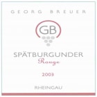 Georg Breuer GB Spatburgunder Rouge 2003 Front Label