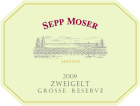 Weingut Sepp Moser Grosse Reserve Zweigelt 2009 Front Label