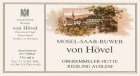 Von Hovel Oberemmeler Hutte Riesling Auslese 2003 Front Label