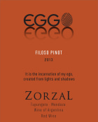 Zorzal Eggo Filoso Pinot 2013 Front Label