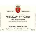 Domaine Nudant Volnay Les Santenots Premier Cru 2013 Front Label