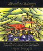 Abbadia Ardenga Brunello di Montalcino Vigna Piaggia 2008 Front Label