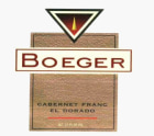 Boeger Cabernet Franc 2013 Front Label