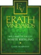 Erath Late Harvest White Reisling 1998 Front Label