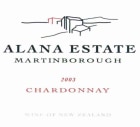 Alana Estate Chardonnay 2003 Front Label