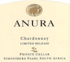 Anura Vineyards Private Cellar Limited Release Chardonnay 2012 Front Label