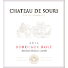 Chateau de Sours Bordeaux Rose 2016 Front Label