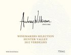 Audrey Wilkinson Vineyard Winemakers Selection Verdelho 2012 Front Label