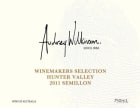 Audrey Wilkinson Vineyard Winemakers Selection Semillon 2011 Front Label