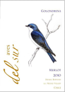 Aves del Sur Wines Maule Valley Merlot 2010 Front Label