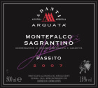Azienda Agricola Adanti Arquata Sagrantino di Montefalco 2007 Front Label