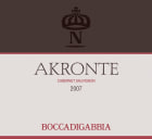 Azienda Agricola Boccadigabbia Marche Akronte Cabernet Sauvignon 2007 Front Label