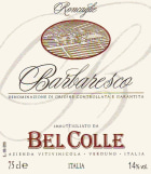 Bel Colle Barbaresco Roncaglie 2008 Front Label