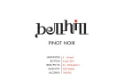 Bell Hill Vineyard Pinot Noir 2012 Front Label