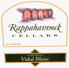 Rappahannock  Vidal Blanc 2003 Front Label