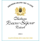 Chateau Beau-Sejour Becot  2011 Front Label