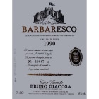 Bruno Giacosa Barbaresco Gallina 1990 Front Label