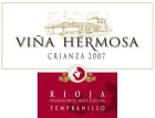 Bodegas Santalba Vina Hermosa Crianza 2007 Front Label