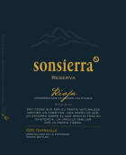 Bodegas Sonsierra Reserva 2009 Front Label