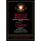 Il Poggione Brunello di Montalcino Riserva 1990 Front Label