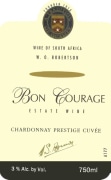 Bon Courage Wine Estate Cuvee Prestige Chardonnay 2015 Front Label