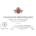 Domaine Ramonet Chassagne-Montrachet Clos Saint-Jean 2013 Front Label