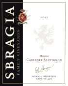 Sbragia Hughes Vineryard Cabernet Sauvignon 2012 Front Label