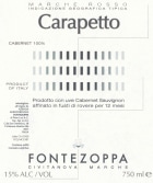 Fontezoppa Marche Carapetto Rosso 2008 Front Label