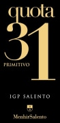 Cantine Menhir Salento Salento Quota 31 Primitivo 2012 Front Label