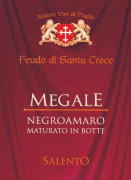 Casa Vitivinicola Tinazzi Salento Feudo di Santa Croce Megale Barrique Negroamaro 2014 Front Label