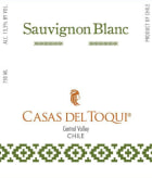 Casas del Toqui Sauvignon Blanc 2015 Front Label