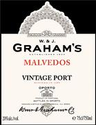 Graham's Quinta Dos Malvedos Vintage Port 1998 Front Label