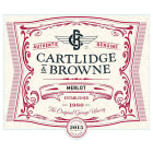 Cartlidge & Browne Merlot 2015 Front Label