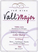 Celler de Batea Vallmajor Tinto 2015 Front Label