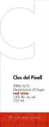 Cellers Unio Clos del Pinell Negre 2006 Front Label