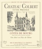 Chateau Colbert Cotes de Bourg Cuvee Prestige 2014 Front Label